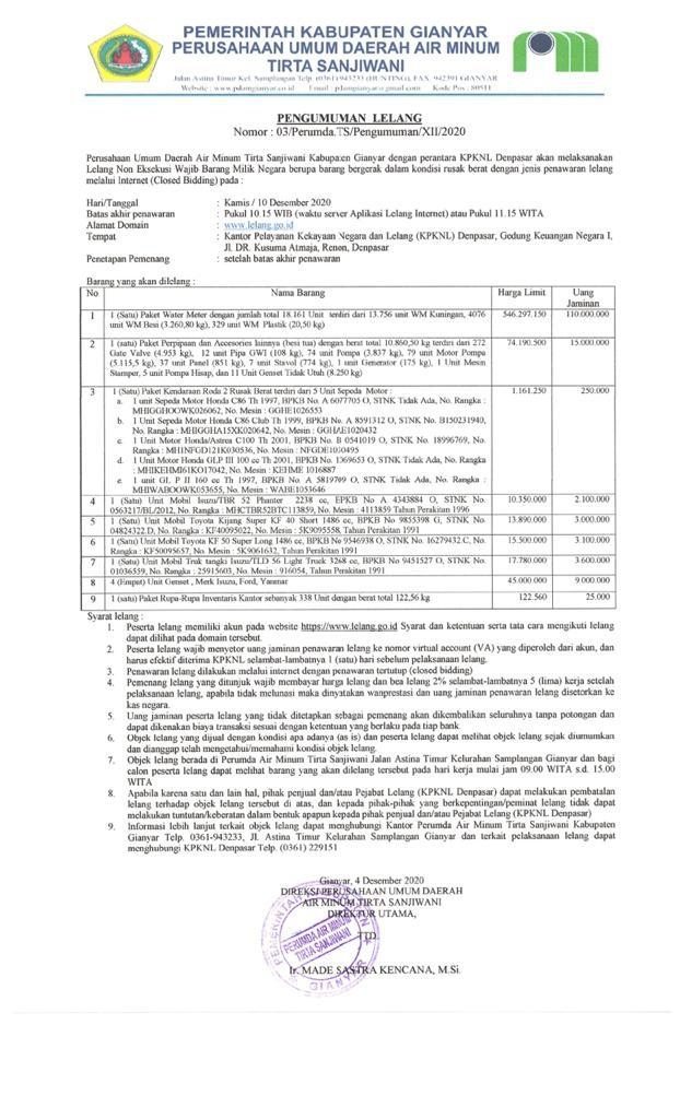 Info berita,Layanan PDAM,Kegiatan PDAM,gangguan layanan pdam,Berita PDAM,PERUMDA AMTS,PERUMDA AMTS Kabupaten Gianyar